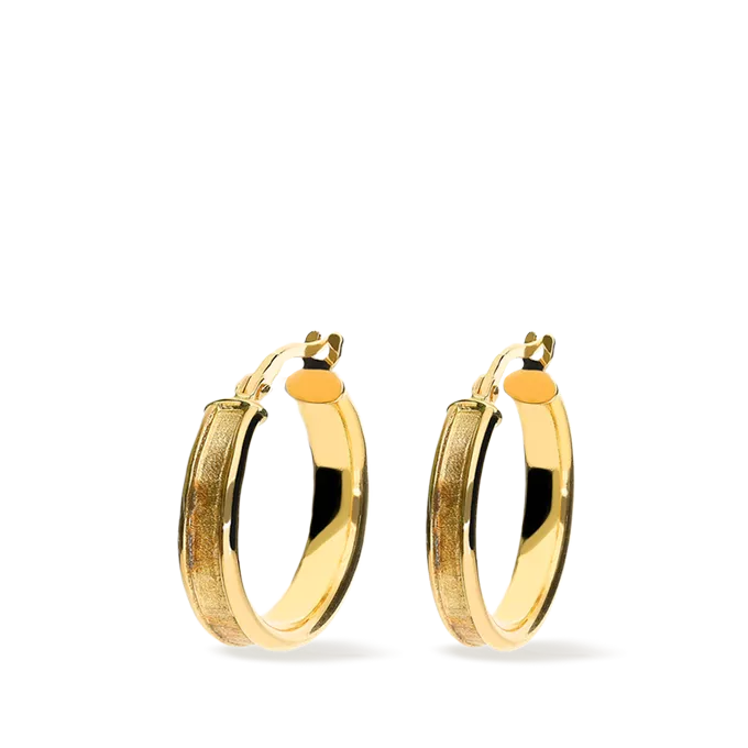 18k gold hoop earrings