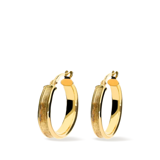 18k gold hoop earrings ESTORIL