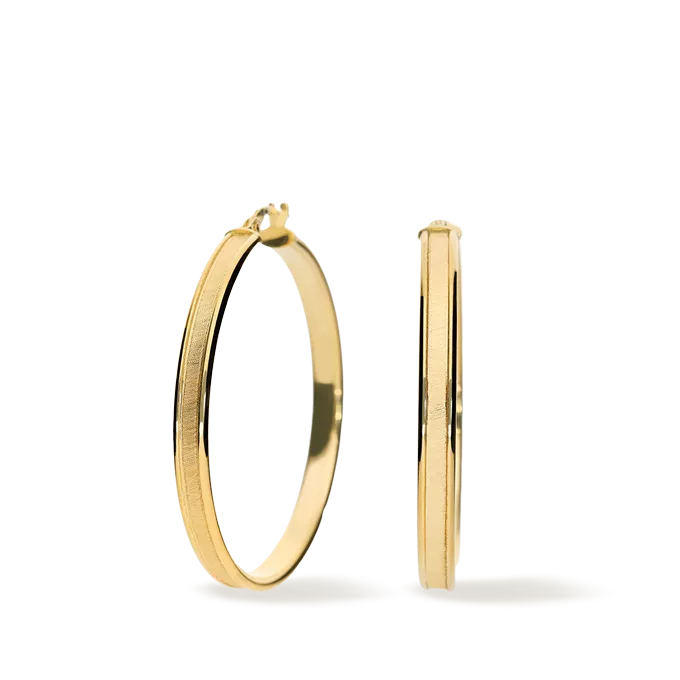 18k gold hoop earrings ESTORIL