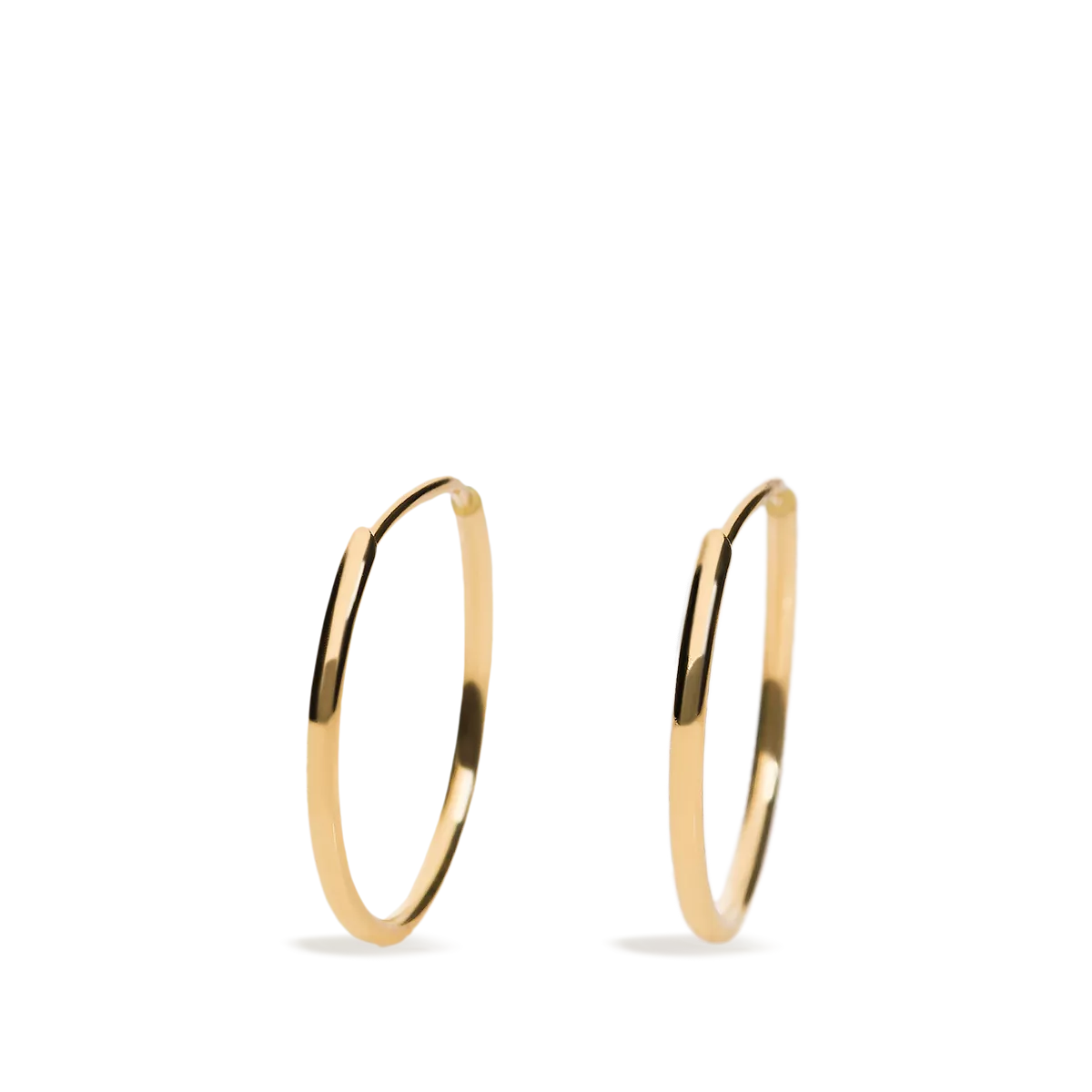 18k gold huggie earrings