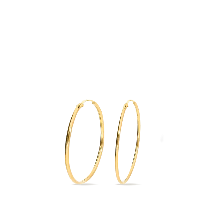 18k gold hoop earrings