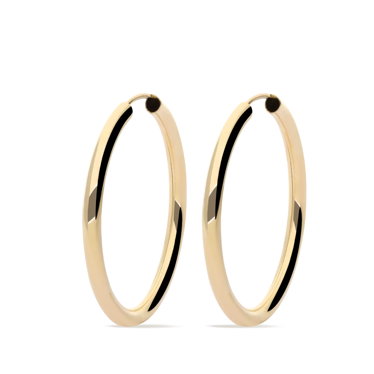 18k gold hoop earrings