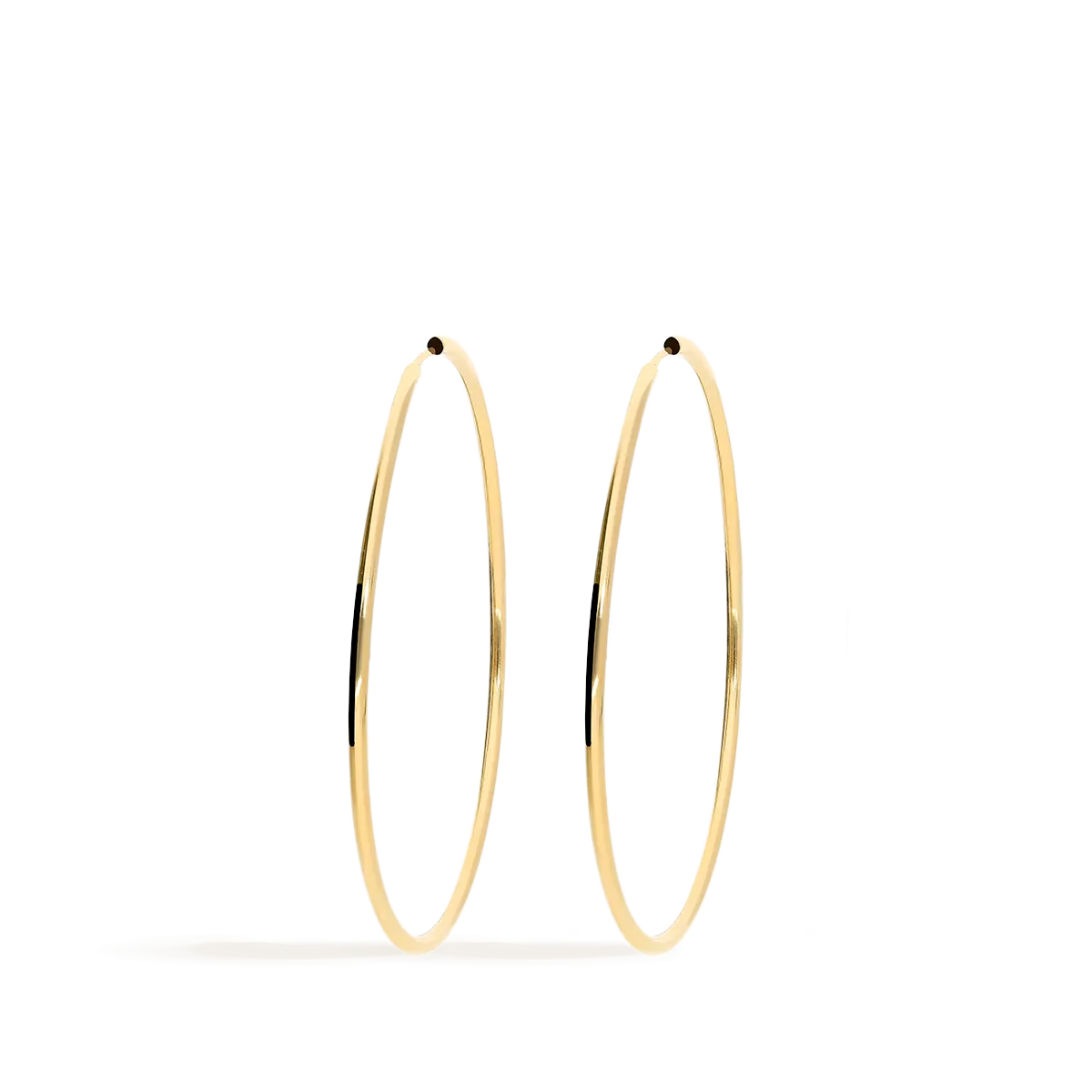 18k gold hoop earrings