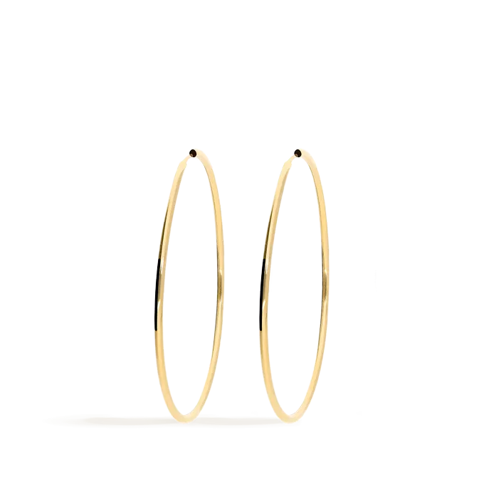 18k gold hoop earrings