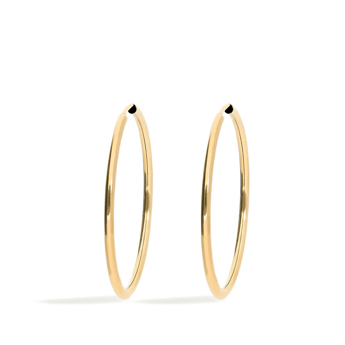 18k gold hoop earrings