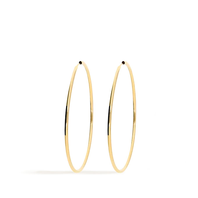 18k gold hoop earrings