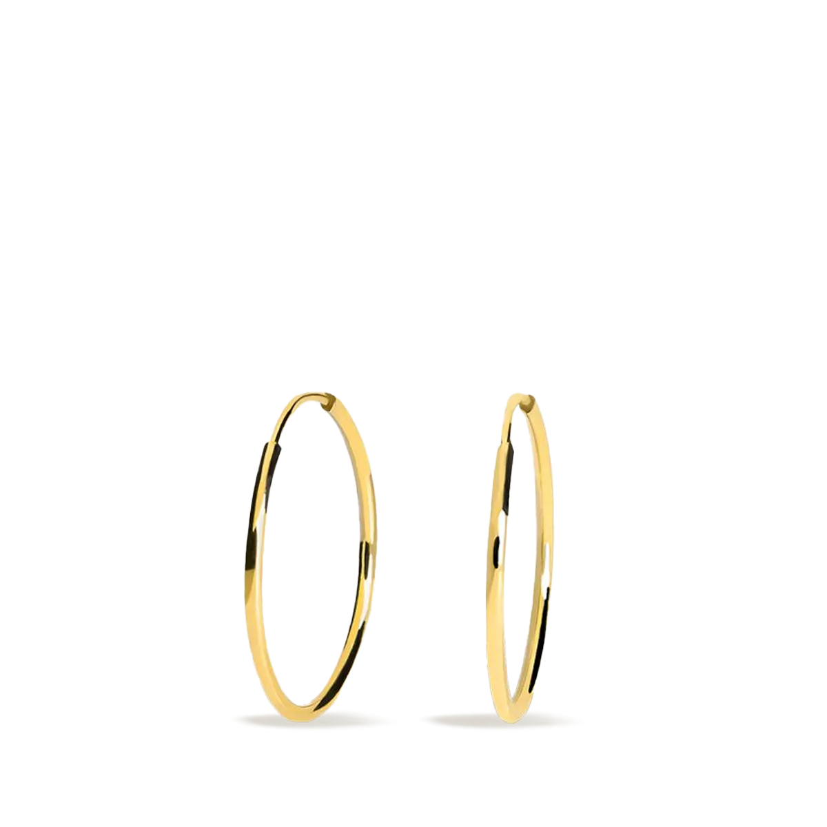 18k gold hoop earrings