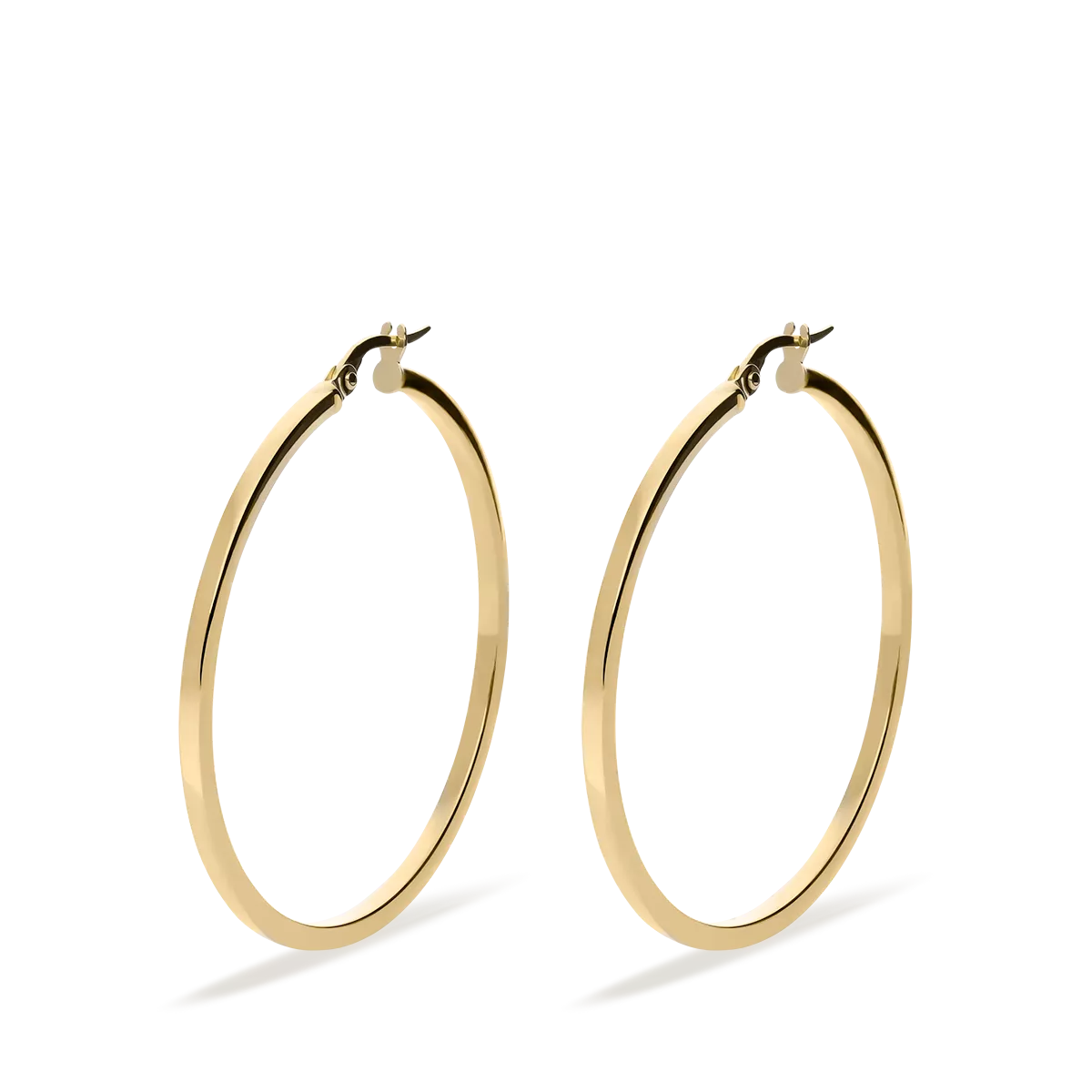 18k gold hoop earrings