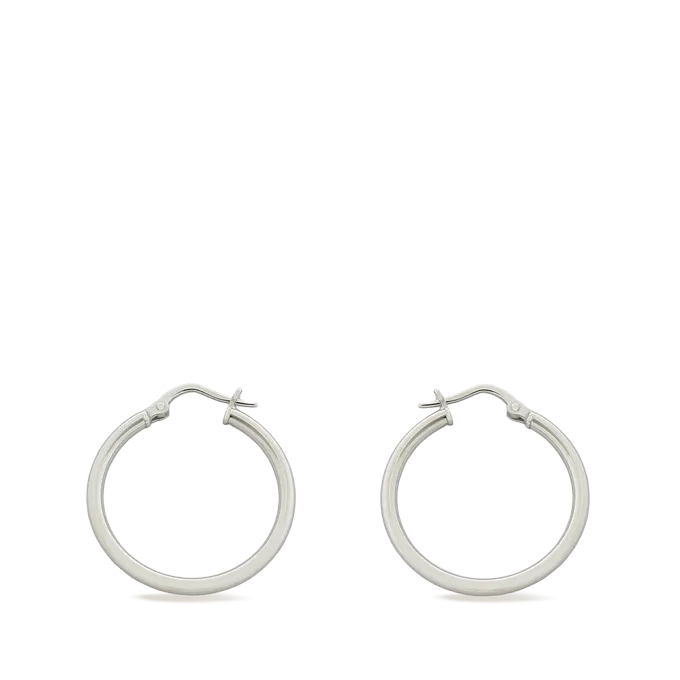 Sterling silver hoop earrings