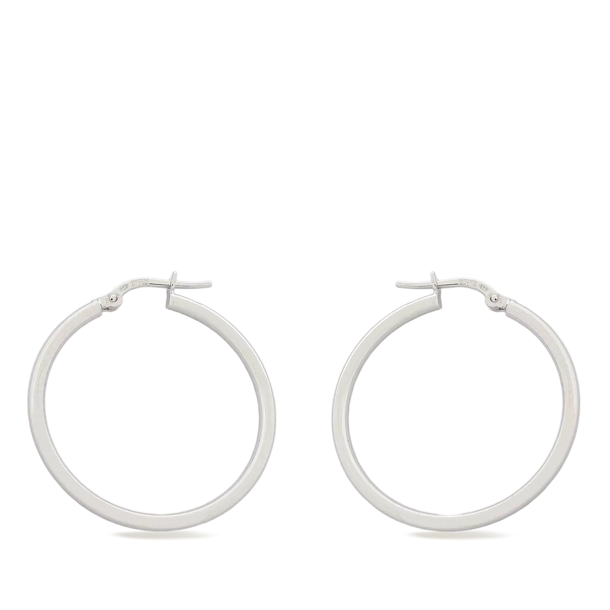 Sterling silver hoop earrings