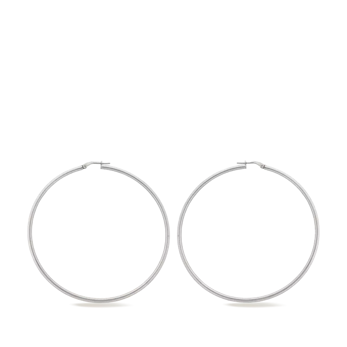 Sterling silver hoop earrings