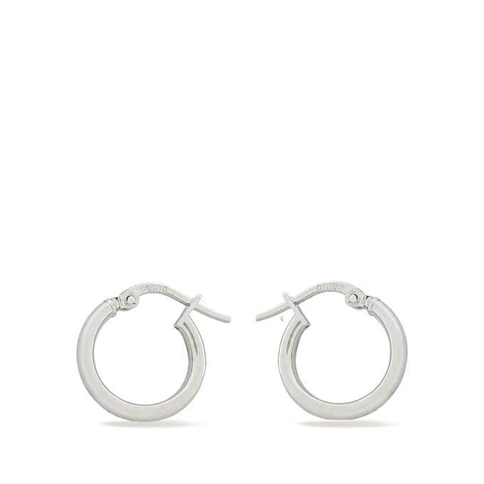 Sterling silver hoop earrings