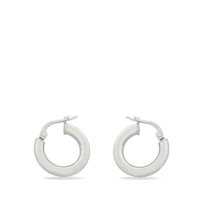 Sterling silver hoop earrings