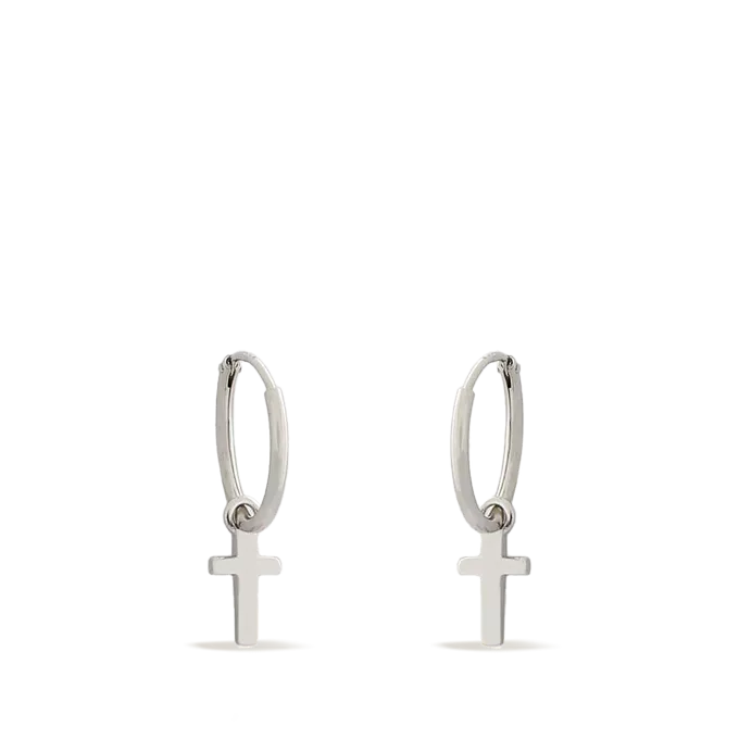 Sterling silver hoop earrings