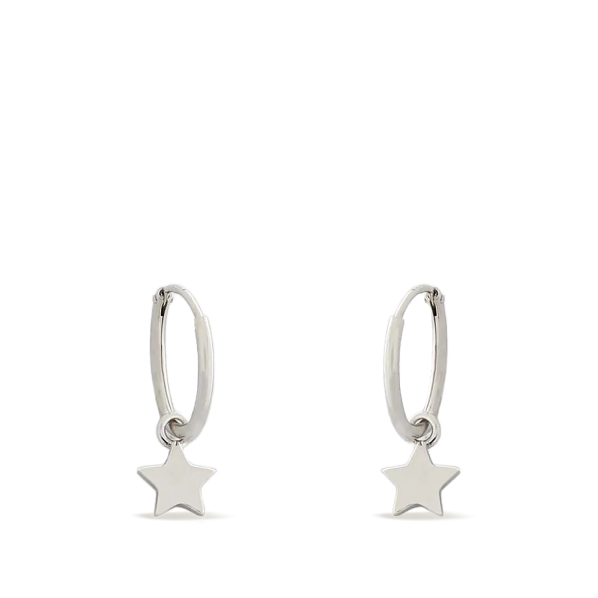 Sterling silver hoop earrings