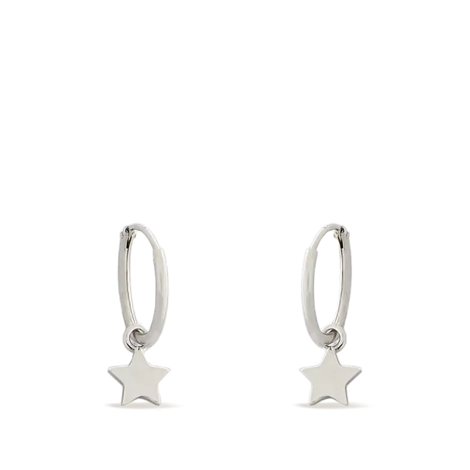 Sterling silver hoop earrings