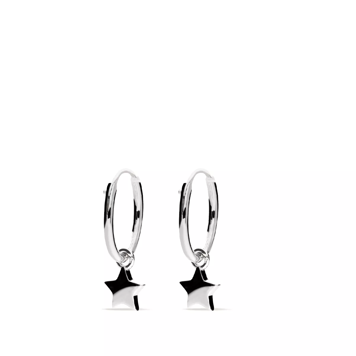 Sterling silver hoop earrings