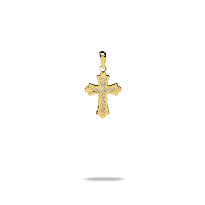 18k gold cross