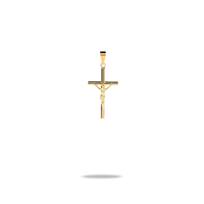 18k gold cross