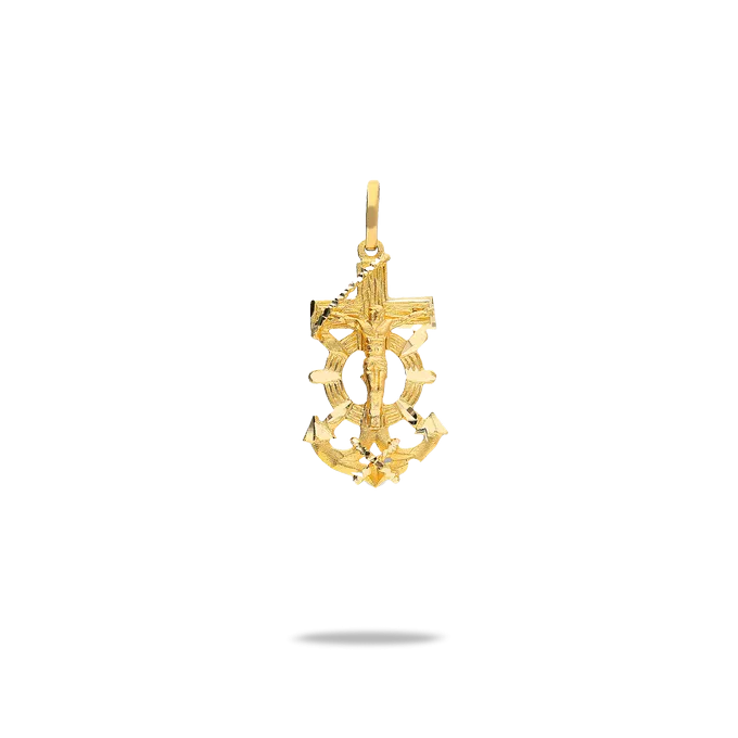 18k gold cross