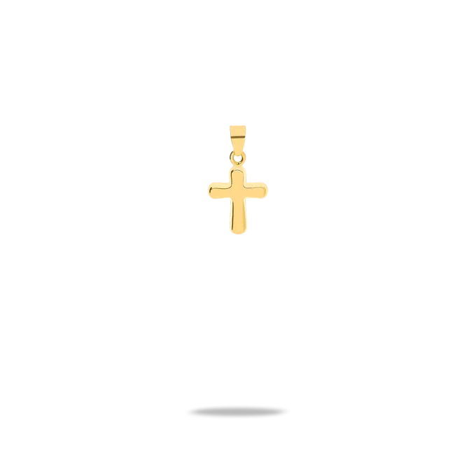 18k gold cross