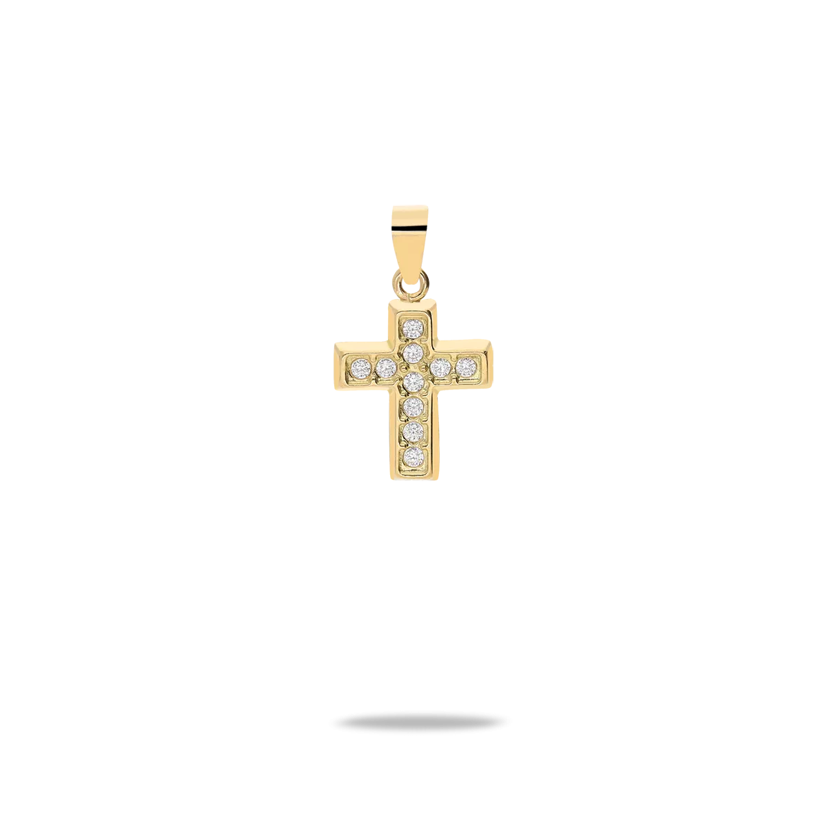 18k gold cross