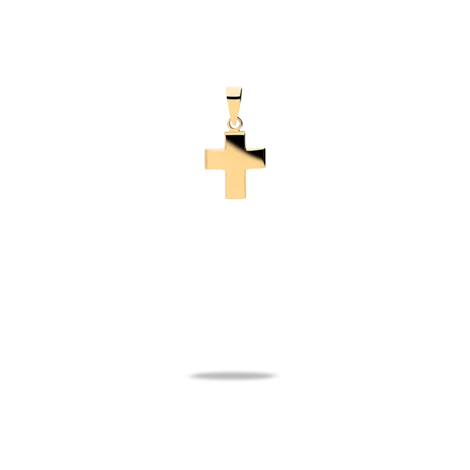18k gold cross