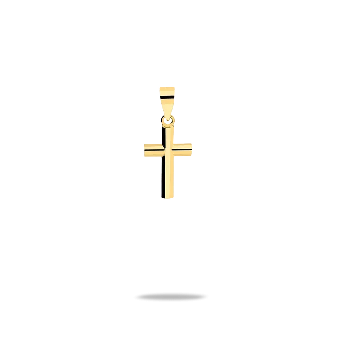 18k gold cross