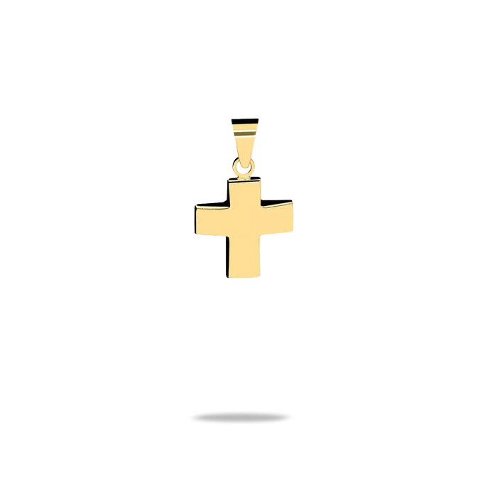 18k gold cross