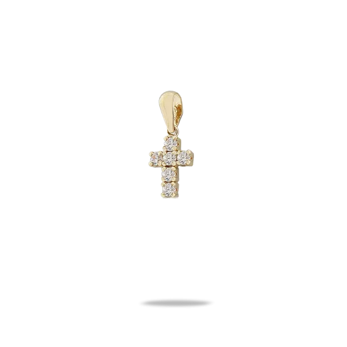 18k gold cross