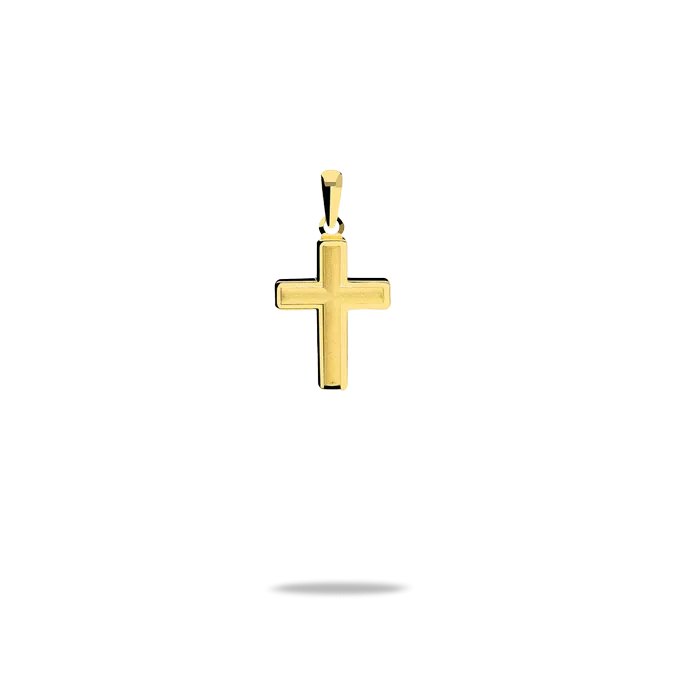 18k gold cross