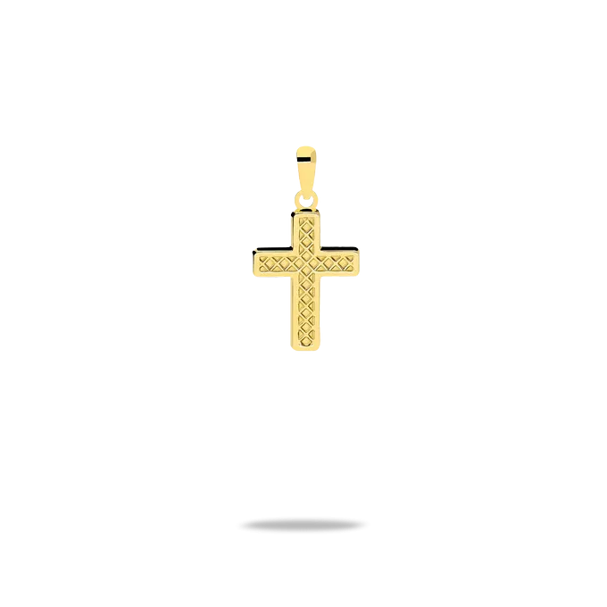 18k gold cross