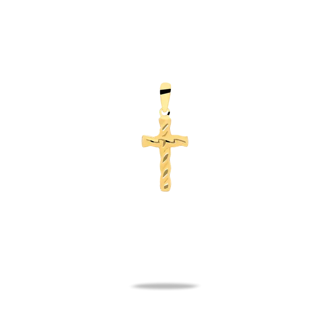 18k gold cross