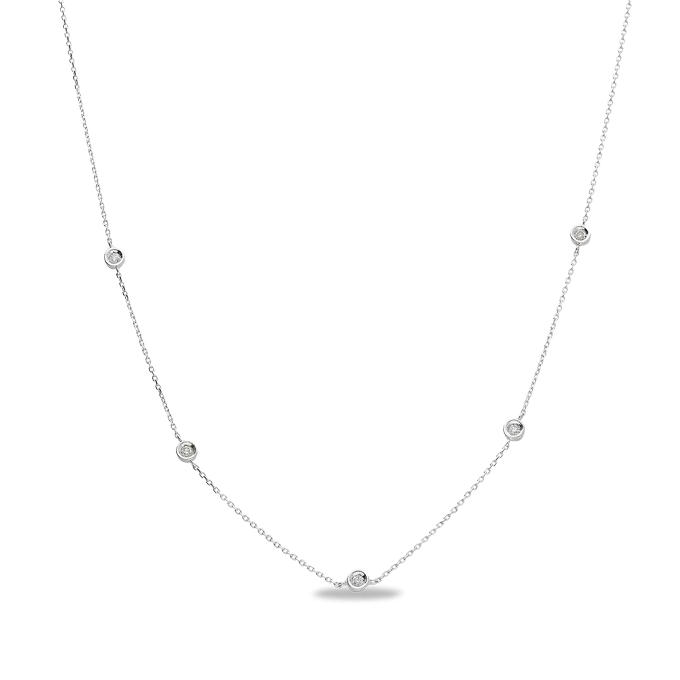 18k gold diamond necklace