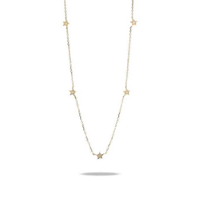 18k gold diamond necklace