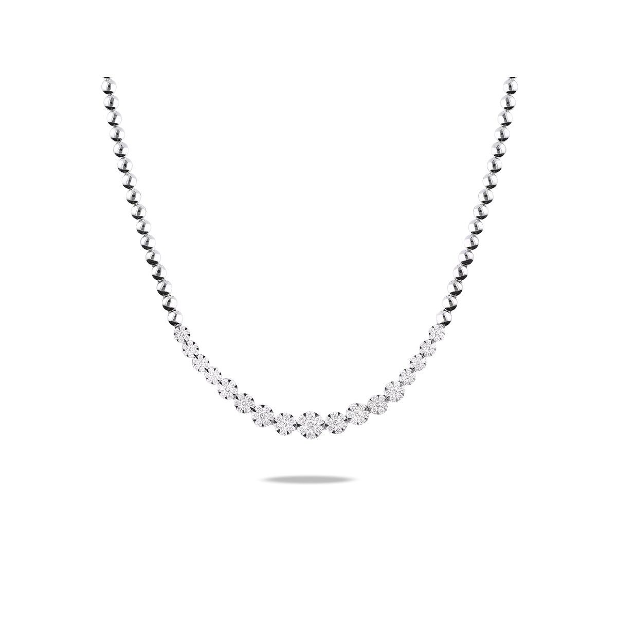 18k gold diamond necklace CHATEAU