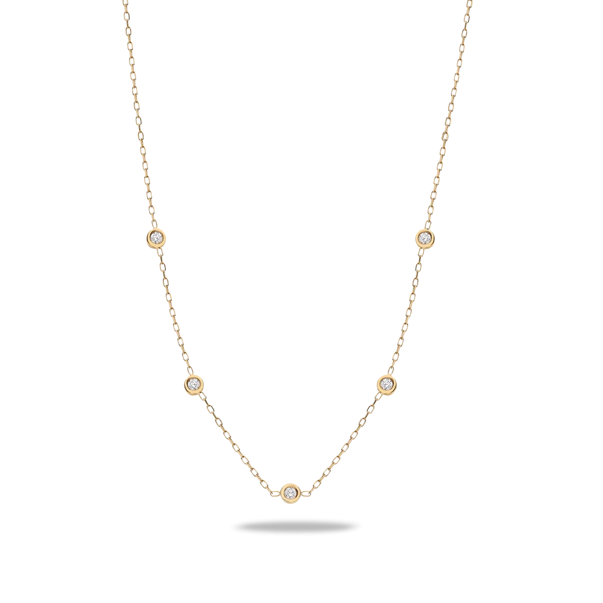 18k gold diamond necklace