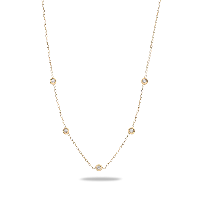 18k gold diamond necklace