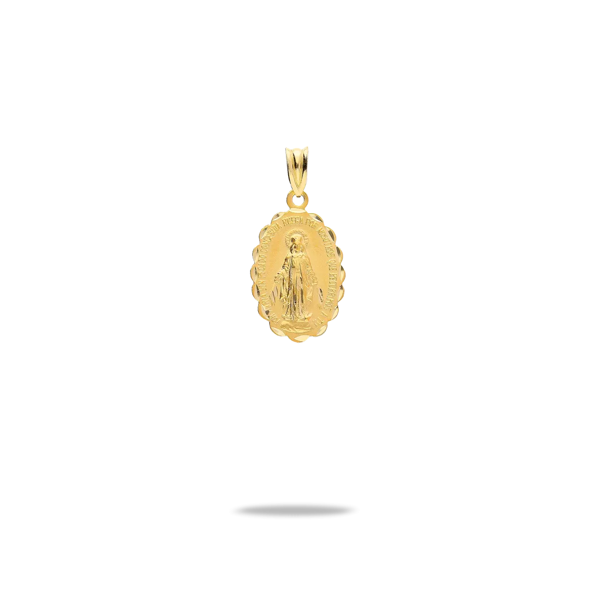 Medalla virgen la milagrosa oro 18 quilates 20x14mm