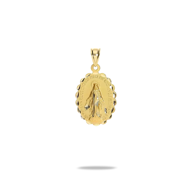 Medalla virgen milagrosa 25x18mm oro 18 quilates