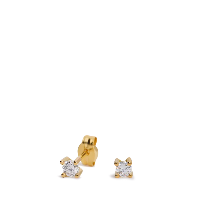 18k gold diamond earrings