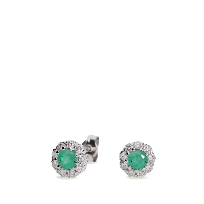 18k gold diamond earrings FOREST