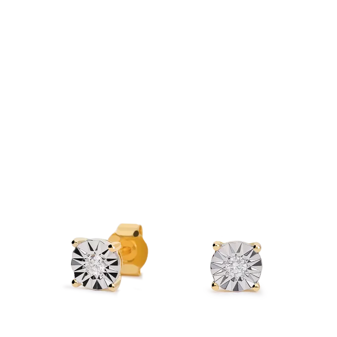 18k gold diamond earrings