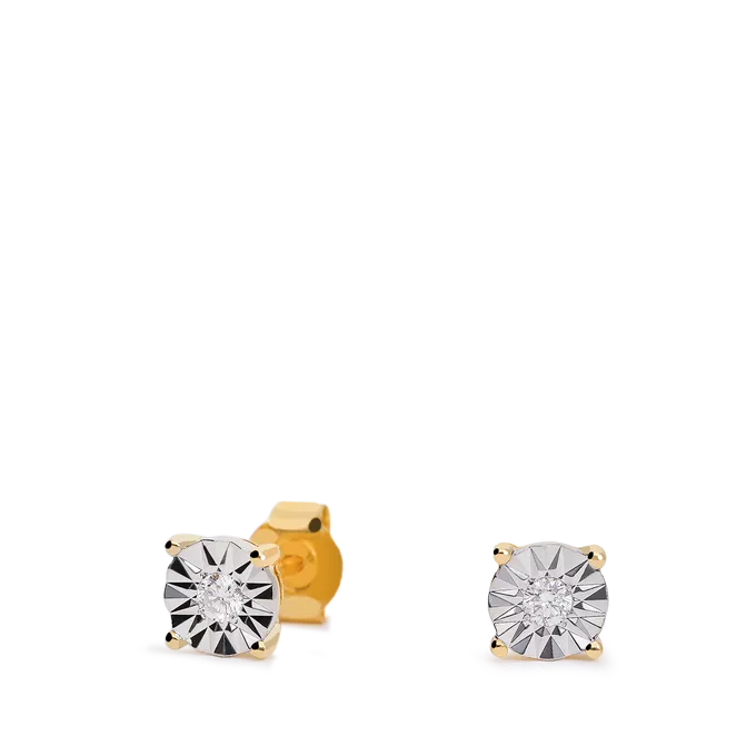 18k gold diamond earrings