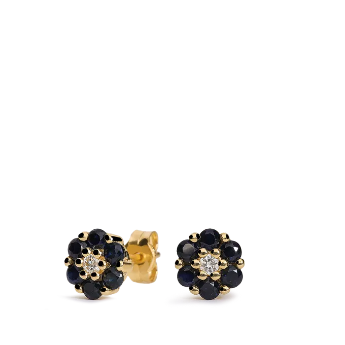 Pendiente diamante oro 18 quilates