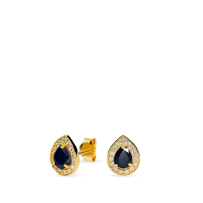 18k gold diamond earrings ROYAL TEAR