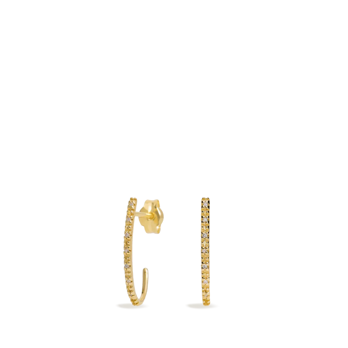 18k gold diamond earrings