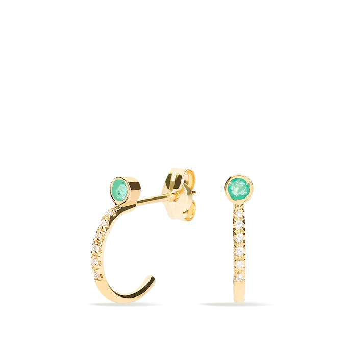 18k gold diamond earrings RAINFOREST