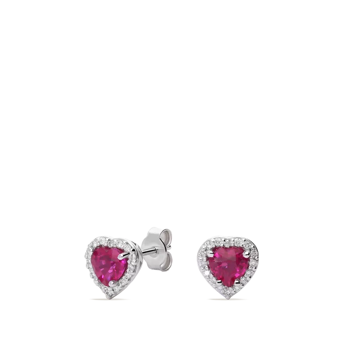 Pendiente diamante oro 18 quilates LOVE RUBY