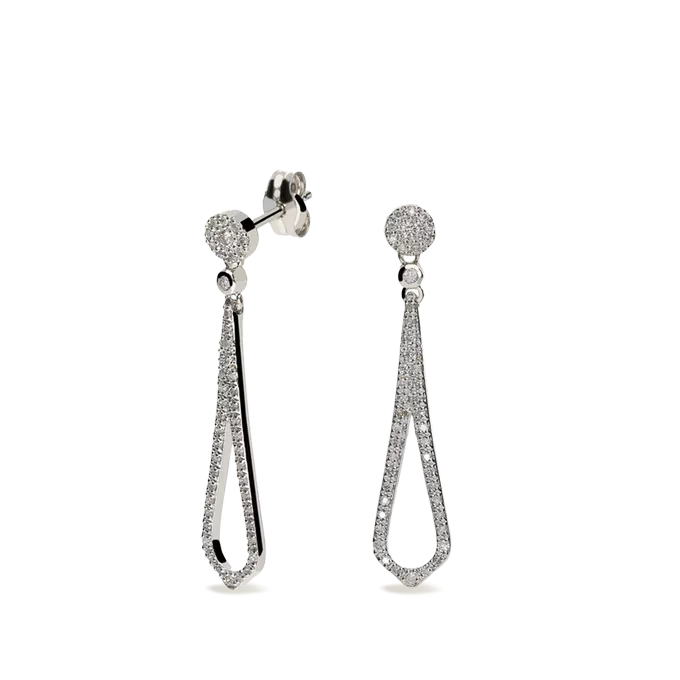 18k gold diamond earrings